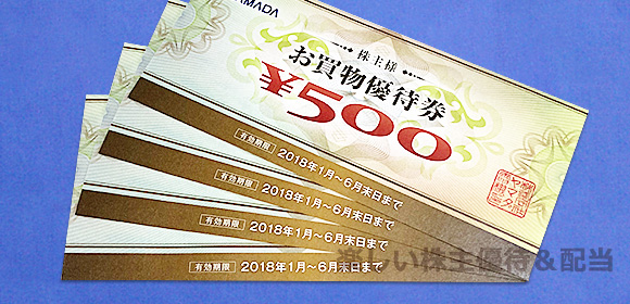 ヤマダ電機　株主優待　29500円分