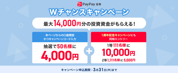 PayPay証券口座開設タイアップ企画