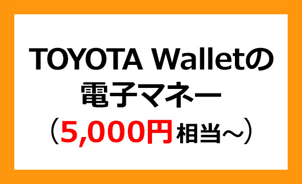 ブロードリーフ　株主優待　TOYOTA Wallet　5,000円分