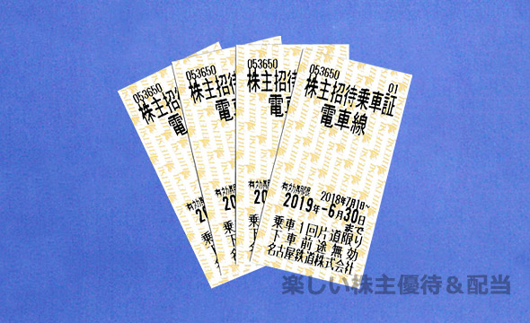 名古屋鉄道 株主優待乗車証 男性名義 2024年6月15日まで