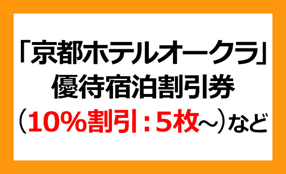 京都ホテルの株主優待